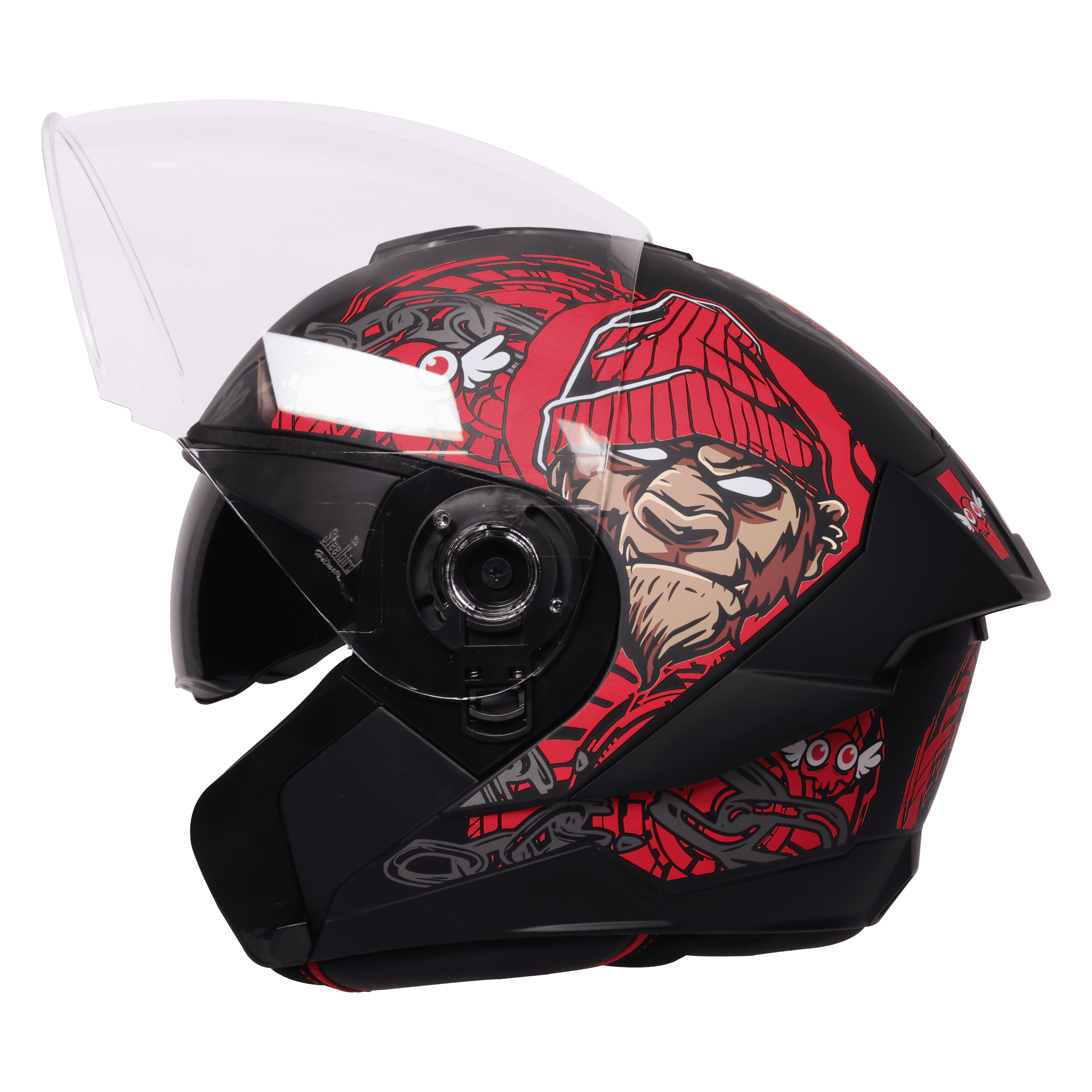 SBA-10 ISS MAD APE MAT BLACK WITH RED